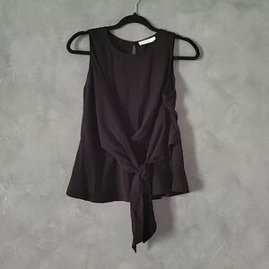 Tie front peplum top Lush